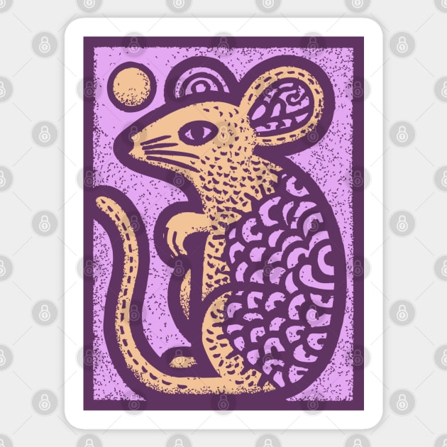 Year of the Rat | Pastel Chinese Zodiac Sticker by TuncGK